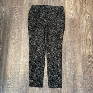 Chico’s Black & Tan Pull-On Jeggings - Size 8